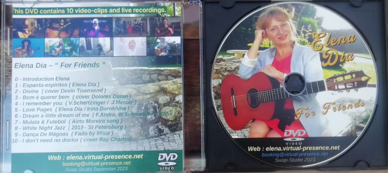 Limited edition DVD Elena Dia "For Friends"